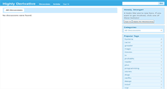 Desktop Screenshot of highlyderivative.net