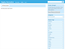 Tablet Screenshot of highlyderivative.net
